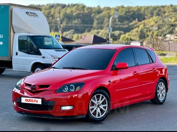 2007 Mazda 3 I (BK) Рестайлинг, красный, 600000 рублей