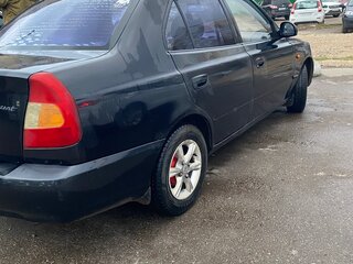 2008 Hyundai Accent ТагАЗ II, чёрный, 360000 рублей, вид 5