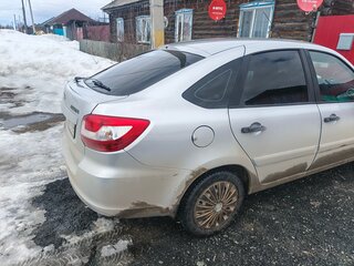 2015 Lada (ВАЗ) Granta I, серебристый, 340000 рублей, вид 3