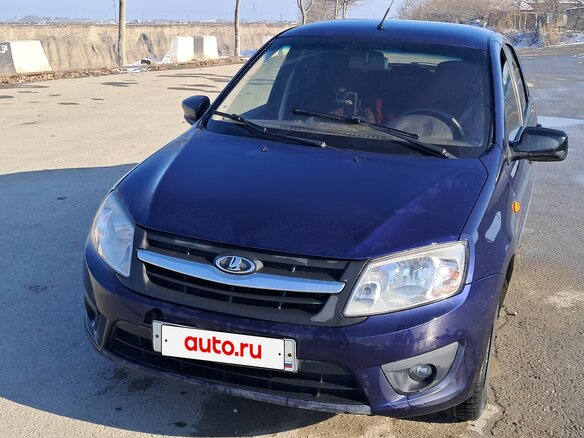 2016 Lada (ВАЗ) Granta I, синий, 470000 рублей - вид 1