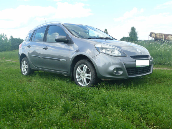 2009 Renault Clio III Рестайлинг, серый, 600000 рублей - вид 1