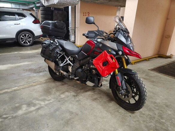 2015 Suzuki V-Strom 1000, пурпурный, 790000 рублей - вид 12
