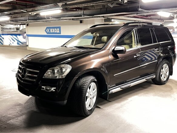 2008 Mercedes-Benz GL-Класс 500 I (X164), коричневый, 1700000 рублей - вид 1