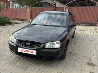 2006 Hyundai Accent ТагАЗ II, чёрный, 318000 рублей, вид 1