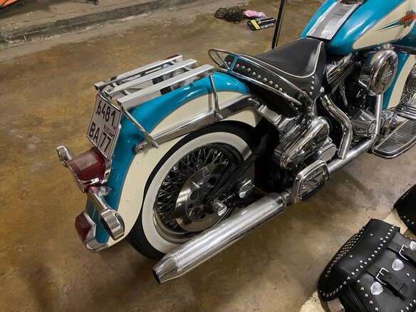 1992 Harley-Davidson Heritage, голубой, 1550000 рублей - вид 4