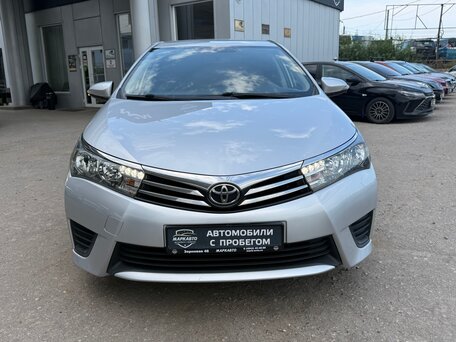 2014 Toyota Corolla XI (E160, E170, E180), серебристый, 1340000 рублей, вид 4