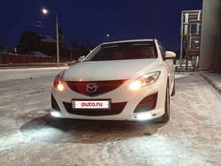 2011 Mazda 6 II (GH) Рестайлинг, белый, 750000 рублей, вид 3
