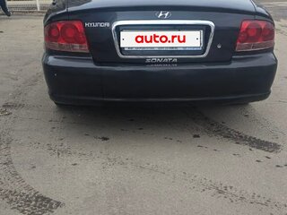 2006 Hyundai Sonata ТагАЗ IV (EF) Рестайлинг, чёрный, 400000 рублей, вид 3