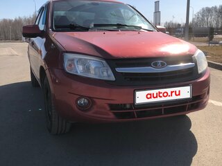 2013 Lada (ВАЗ) Granta I, серебристый, 380000 рублей, вид 3