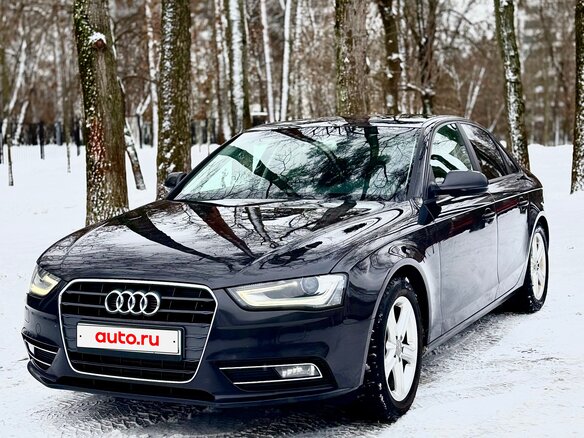 2013 Audi A4 IV (B8) Рестайлинг, чёрный, 1300000 рублей - вид 1