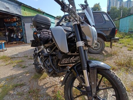 2012 KTM 200 Duke, серебристый, 200000 рублей, вид 1