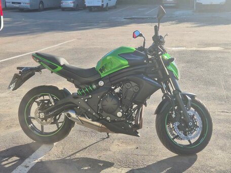2015 Kawasaki ER-6N, зелёный, 555000 рублей, вид 3