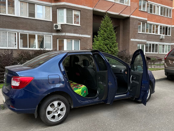 2015 Renault Logan II, синий, 850000 рублей - вид 6