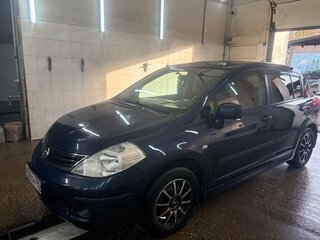2013 Nissan Tiida I Рестайлинг, синий, 910000 рублей, вид 3
