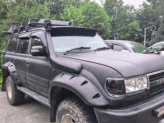 1996 Toyota Land Cruiser 80 Series Рестайлинг, чёрный, 1730000 рублей, вид 1