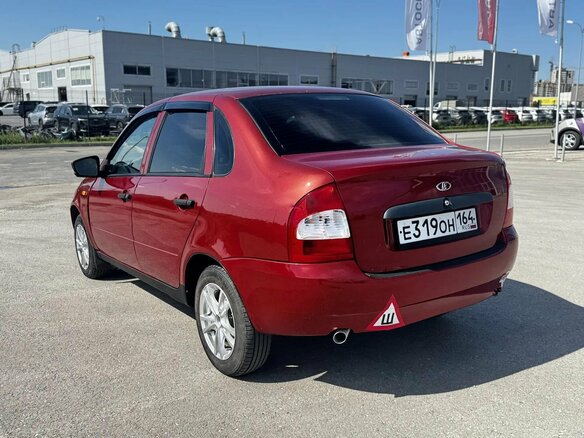 2008 Lada (ВАЗ) Kalina I, красный, 210000 рублей - вид 6