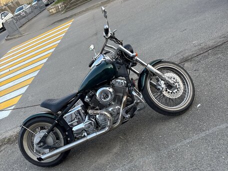 1996 Yamaha XVS400 Drag Star, зелёный, 400000 рублей, вид 3