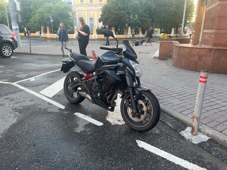 2012 Kawasaki ER-6N, чёрный, 480000 рублей, вид 1