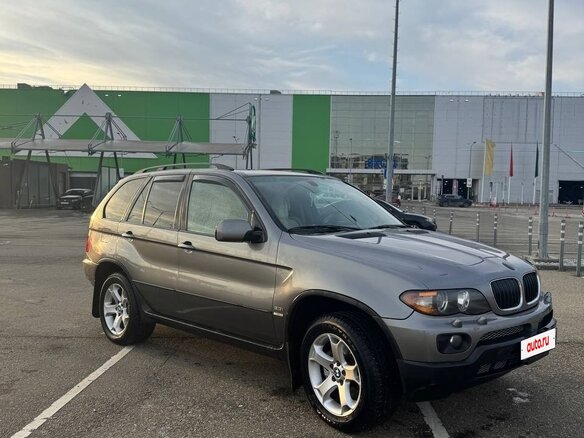 2004 BMW X5 3.0i I (E53) Рестайлинг, серый, 1350000 рублей - вид 2