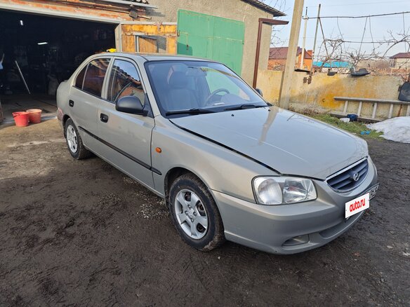 2008 Hyundai Accent ТагАЗ II, серый, 410000 рублей - вид 4