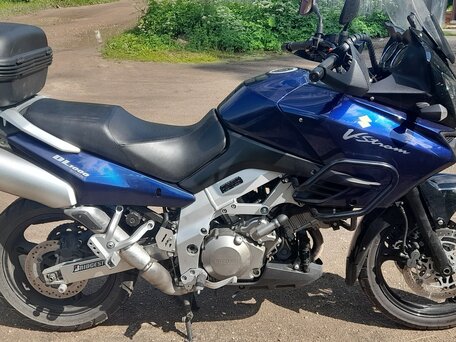 2004 Suzuki V-Strom 1000, синий, 600000 рублей, вид 4