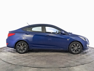 2016 Hyundai Solaris I Рестайлинг, синий, 930000 рублей, вид 4