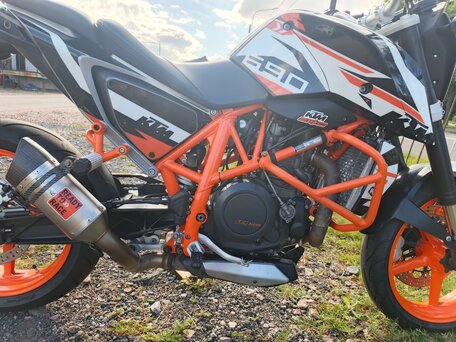 2012 KTM 690 Duke, оранжевый, 400000 рублей, вид 4