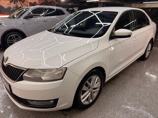 2018 Skoda Rapid I Рестайлинг, белый, 1000000 рублей, вид 4
