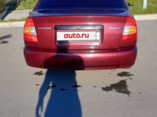 2008 Hyundai Accent ТагАЗ II, красный, 320000 рублей, вид 3