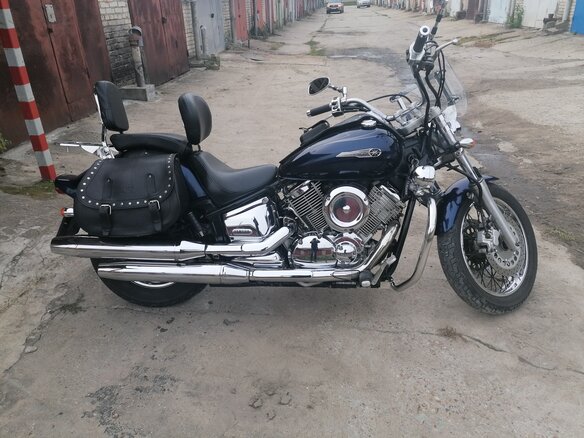2008 Yamaha XVS1100, синий, 565000 рублей - вид 1