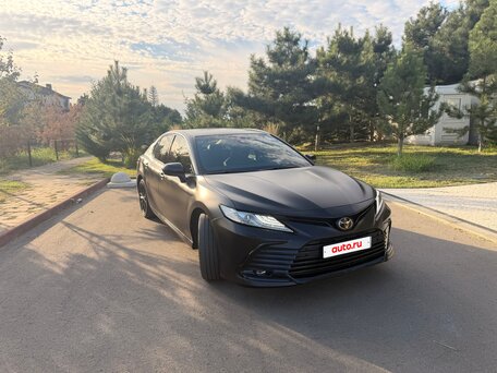 2021 Toyota Camry VIII (XV70) Рестайлинг, синий, 3200000 рублей, вид 2