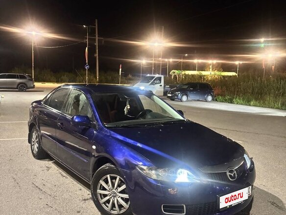 2006 Mazda 6 I (GG) Рестайлинг, синий, 450000 рублей