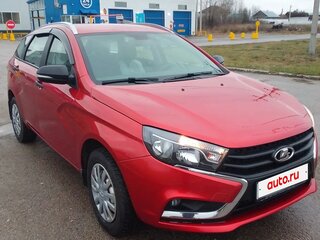2021 Lada (ВАЗ) Vesta SW I, красный, 1090000 рублей, вид 4