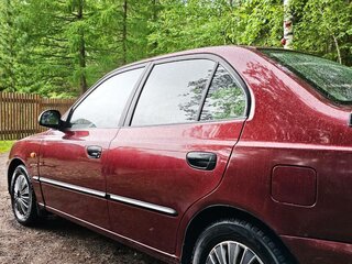 2007 Hyundai Accent ТагАЗ II, красный, 400000 рублей, вид 5