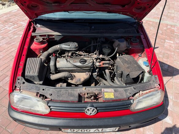 1995 Volkswagen Golf III, красный, 250000 рублей - вид 19