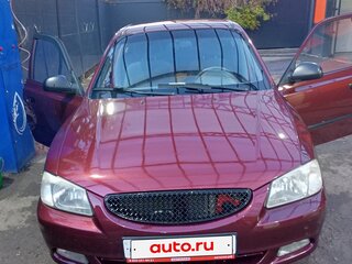2008 Hyundai Accent ТагАЗ II, красный, 350000 рублей, вид 1