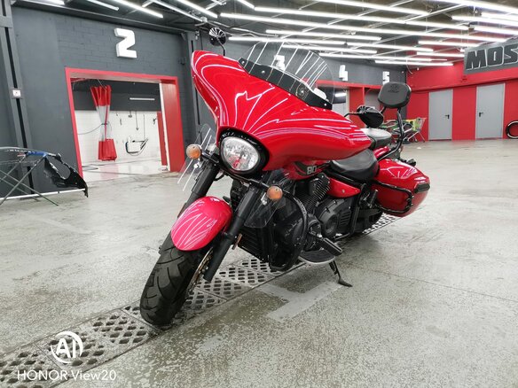 2015 Yamaha XVS1300, красный - вид 1