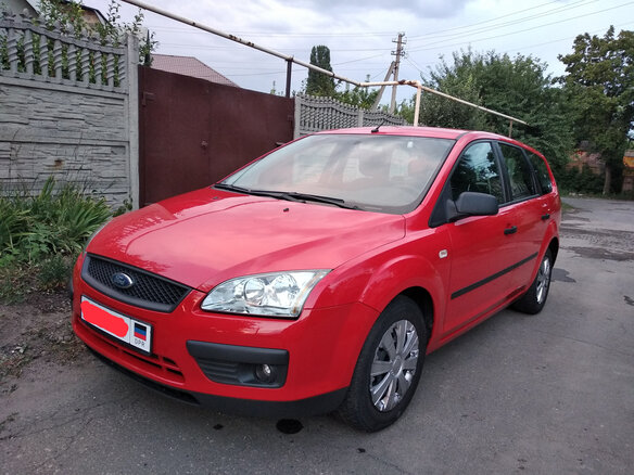 2005 Ford Focus II, красный, 590000 рублей