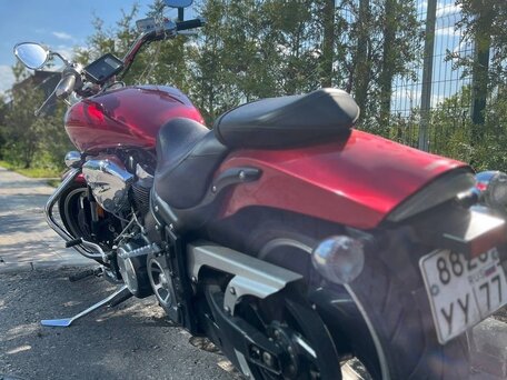 2008 Yamaha XV 1700 Warrior, красный, 740000 рублей, вид 2