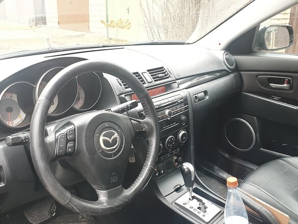 2008 Mazda 3 I (BK) Рестайлинг, чёрный - вид 4