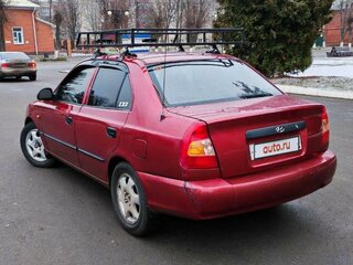 2005 Hyundai Accent ТагАЗ II, красный, 450000 рублей, вид 5