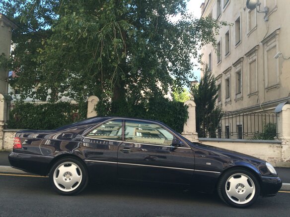 1998 Mercedes-Benz CL-Класс 500 I (C140), синий - вид 3
