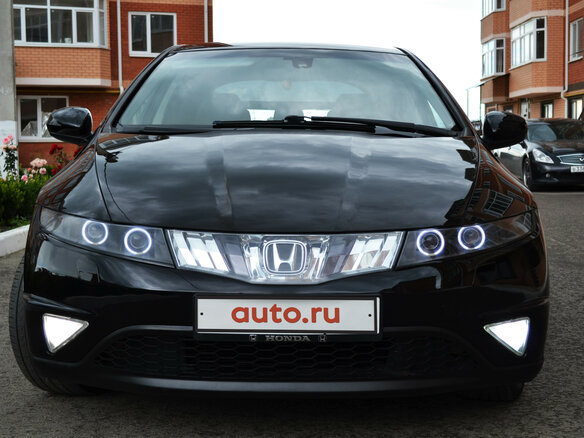 2008 Honda Civic VIII, чёрный - вид 4