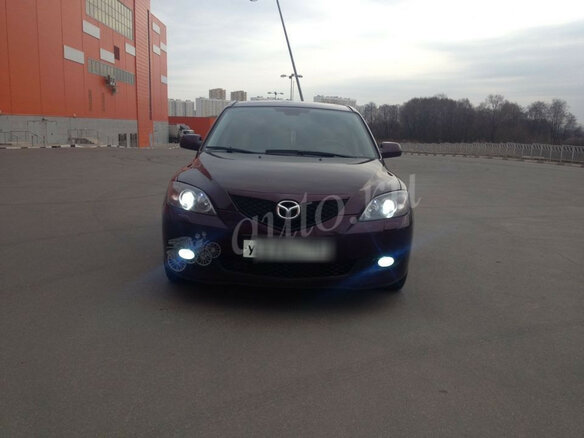 2007 Mazda 3 I (BK) Рестайлинг, красный