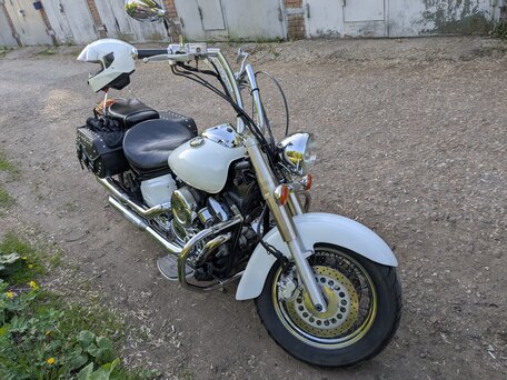 2001 Yamaha XVS1100, белый, 565000 рублей, вид 3