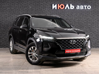 2019 Hyundai Santa Fe IV, чёрный, 2880000 рублей, вид 3