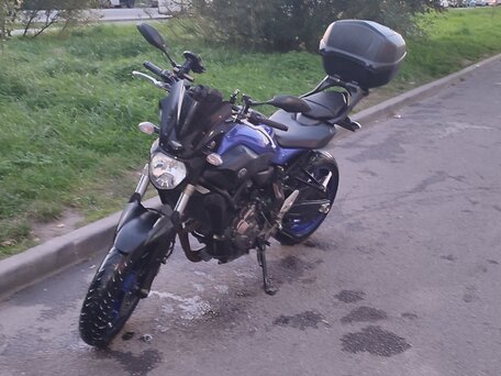 2017 Yamaha MT-07 (FZ-07), синий, 620000 рублей, вид 1