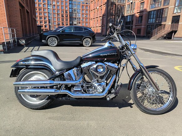 2001 Harley-Davidson Softail Deuce, чёрный, 750000 рублей - вид 1