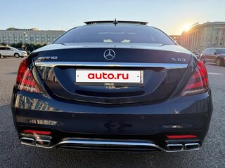 2018 Mercedes-Benz S-Класс AMG 63 AMG Long III (W222, C217) Рестайлинг, синий, 8800000 рублей, вид 4