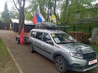 2021 Lada (ВАЗ) Largus Cross I Рестайлинг, серебристый, 1300000 рублей, вид 5